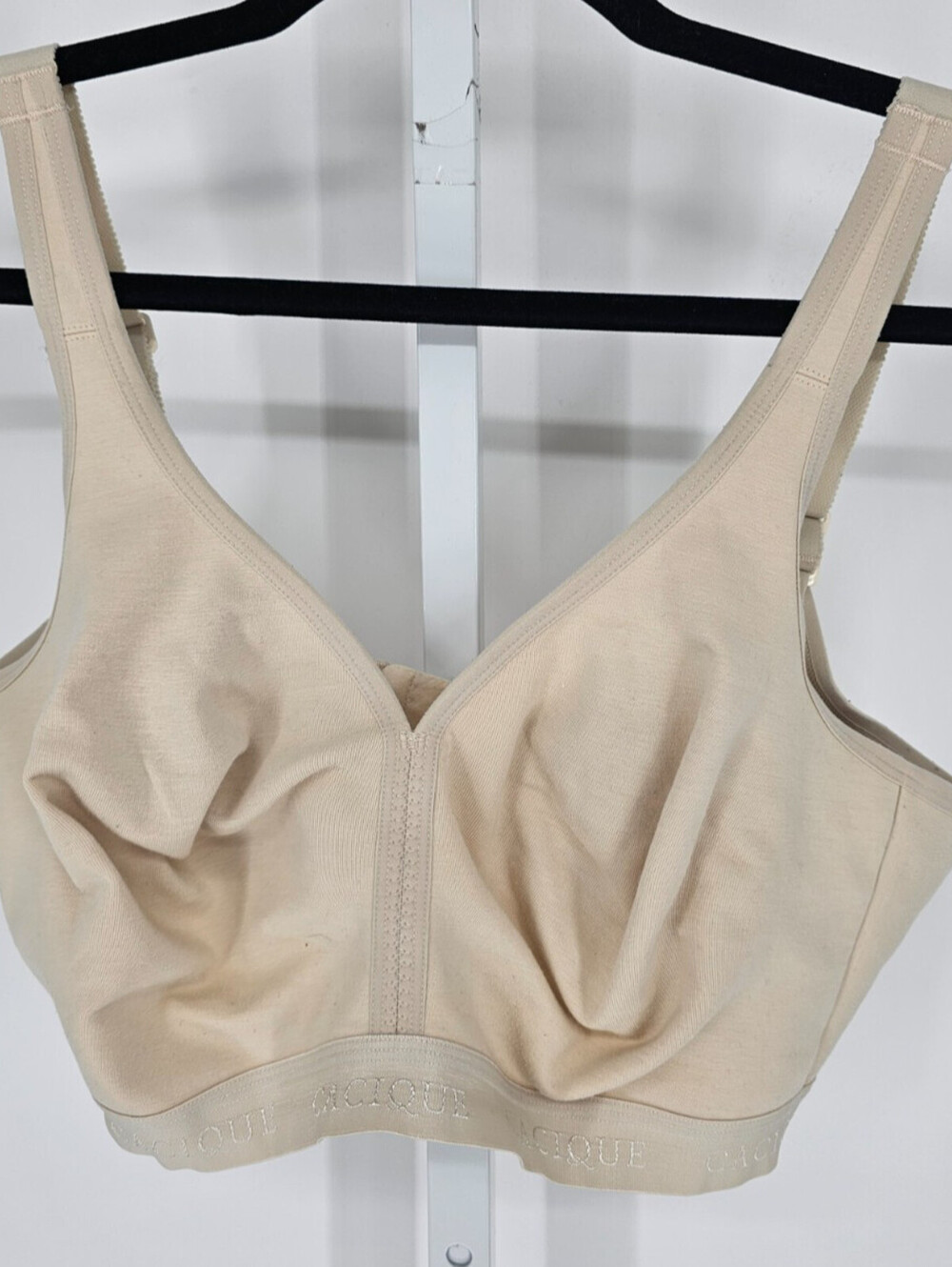 Cacique Womens Sz 42DDD Unlined T Shirt Bra Full Figure Light Beige